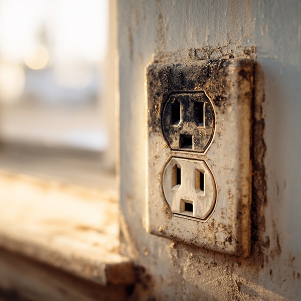 burned outlet