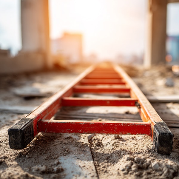 ladder on the ground