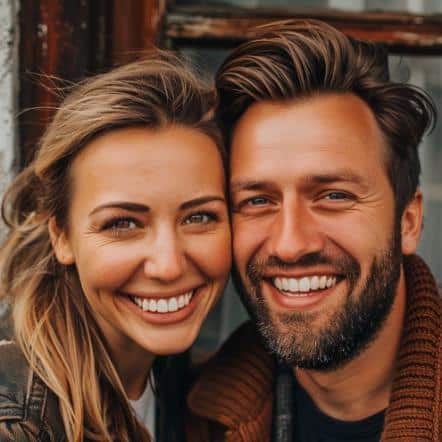 smiling couple