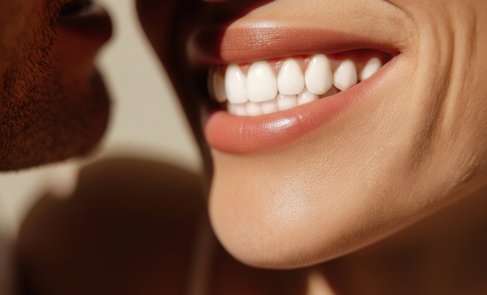 Close up of beautiful smile