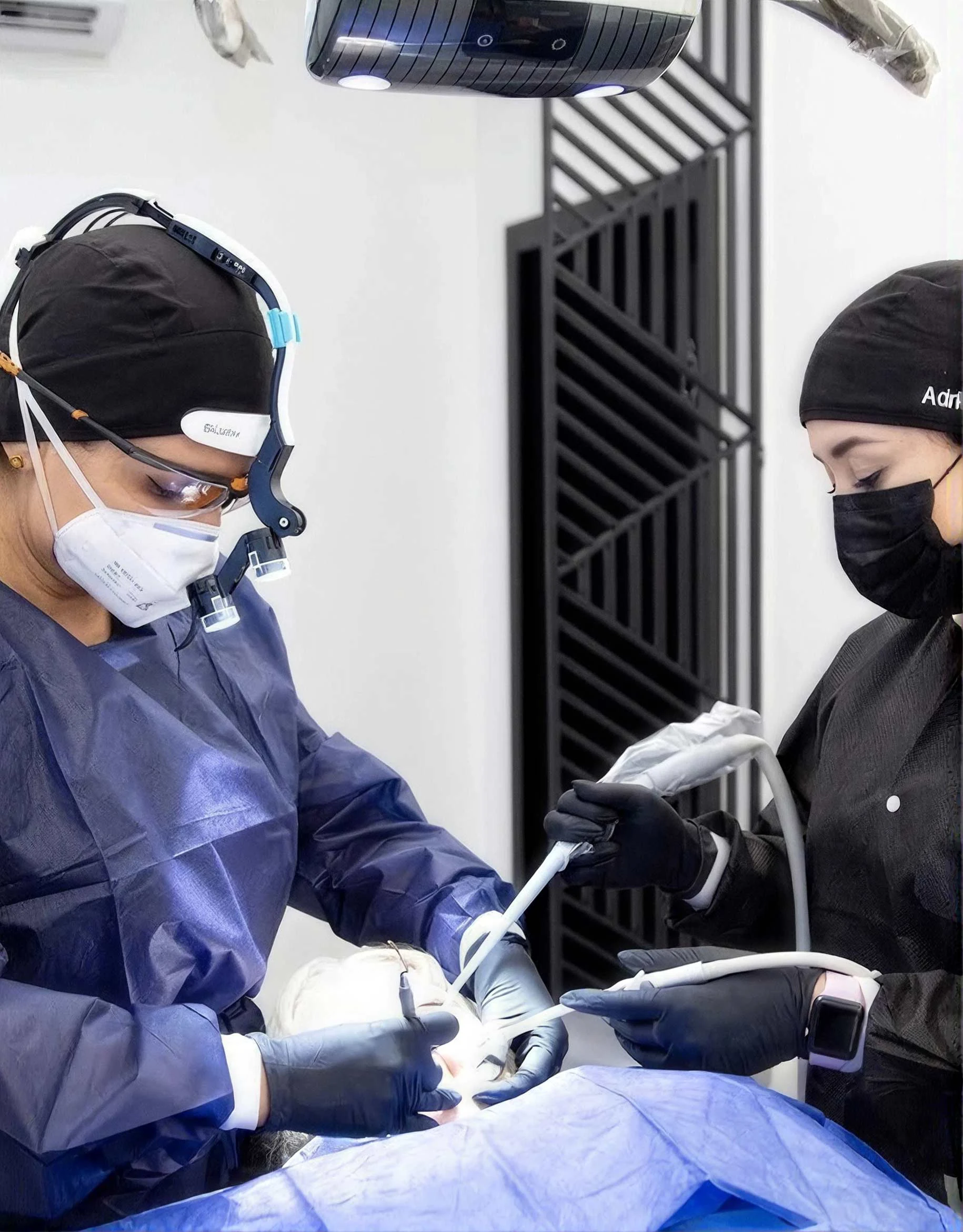 doctors helping patient