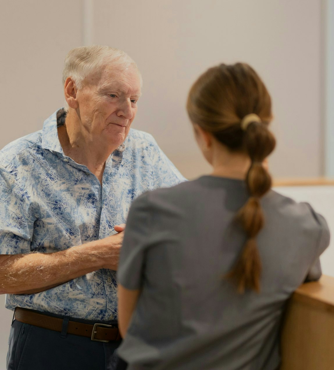 doctor and patient talking