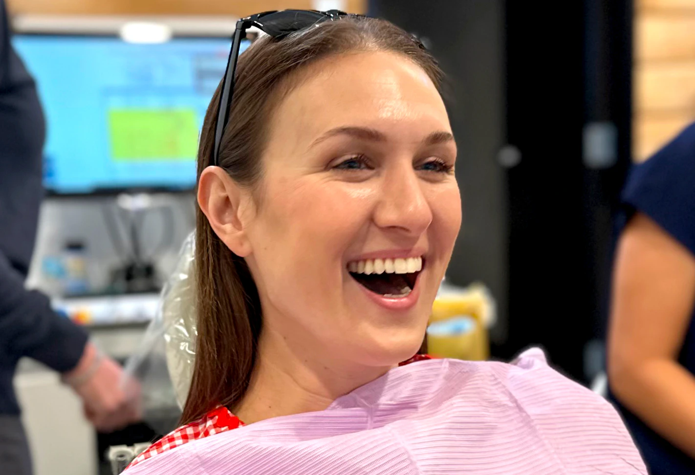 smiling actual patient