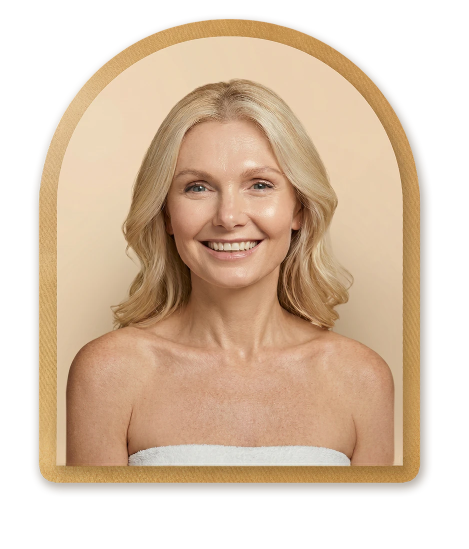 Woman smiling