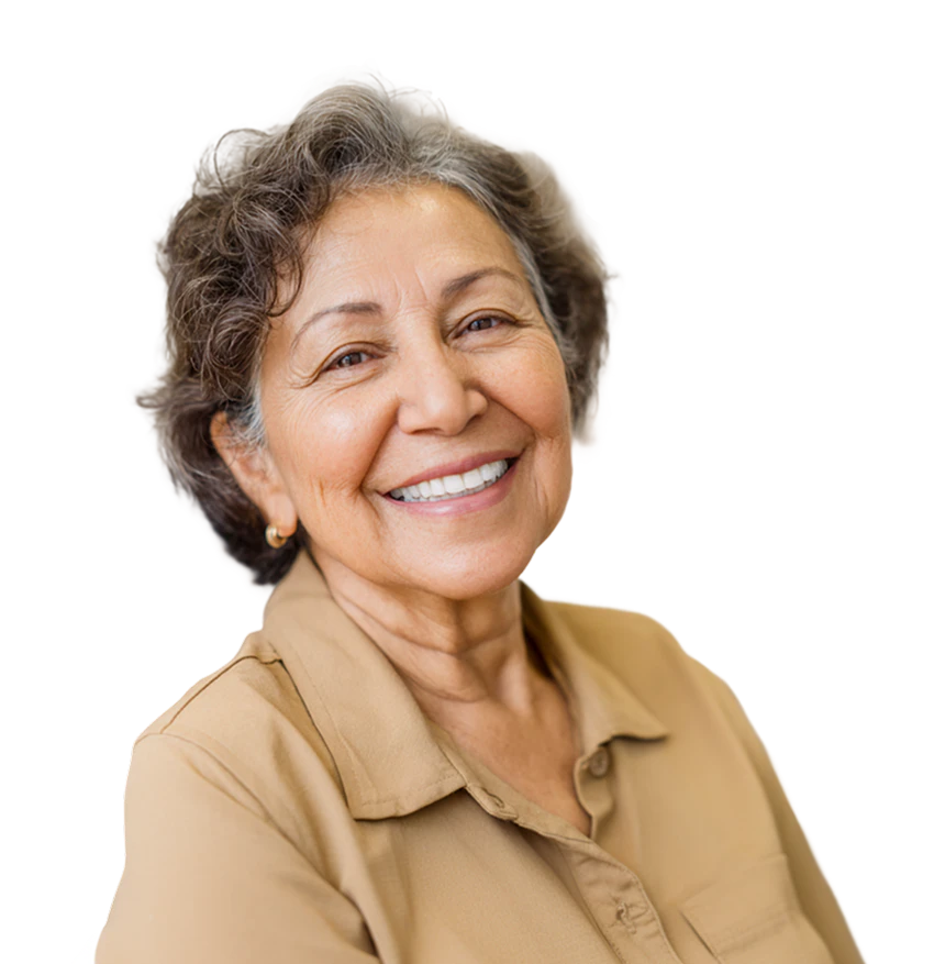 Older woman smiling