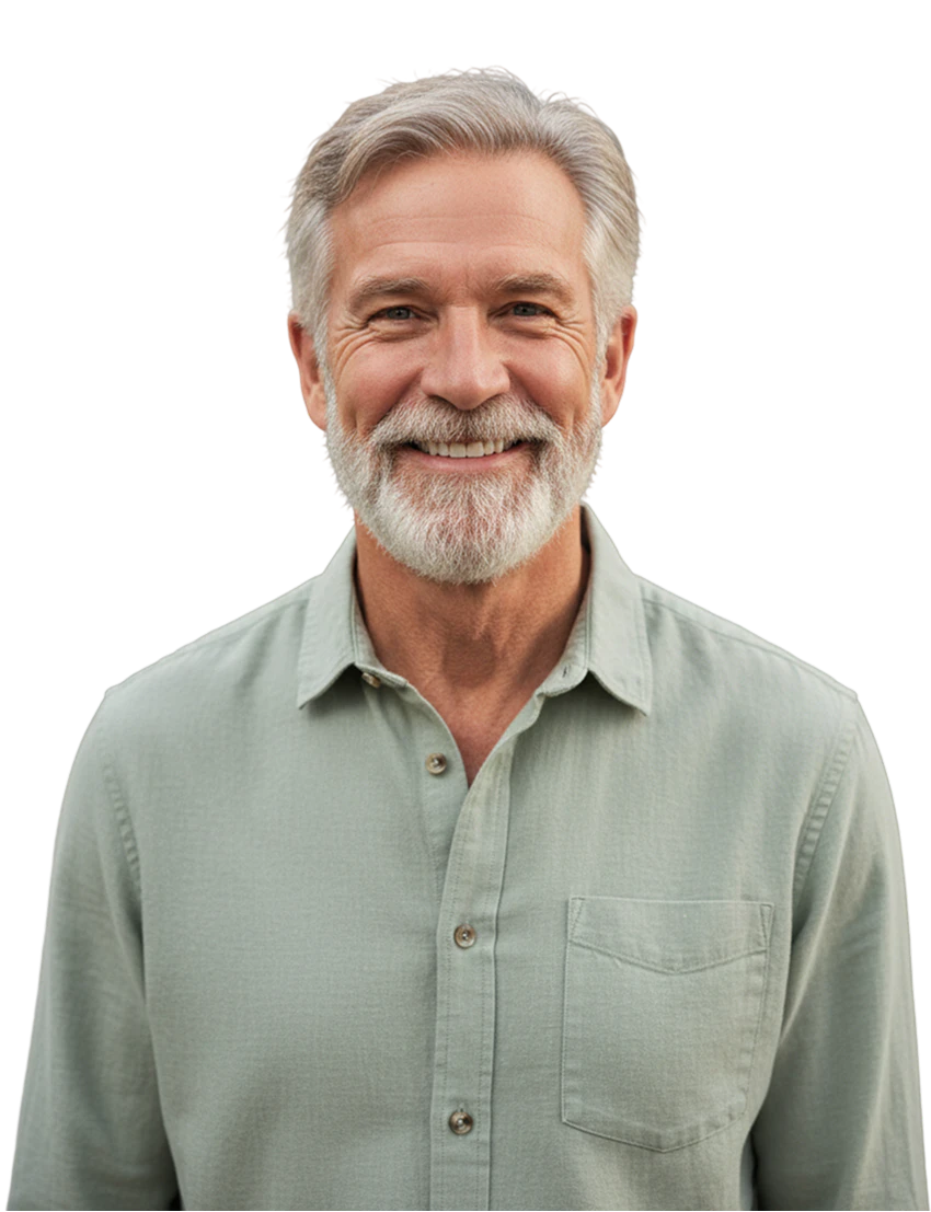 Older man smiling