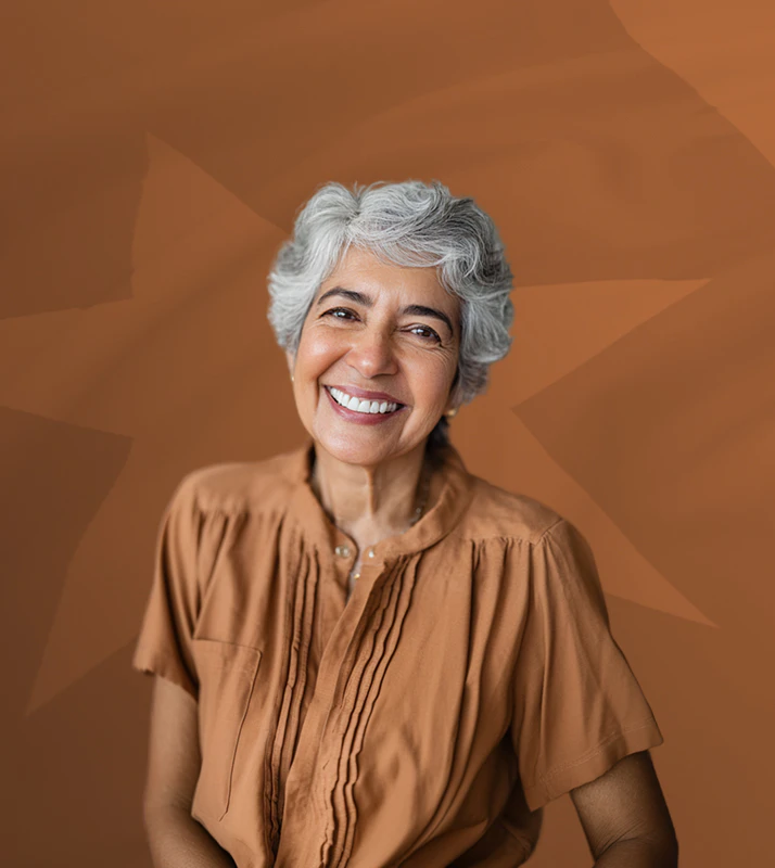 Older woman smiling