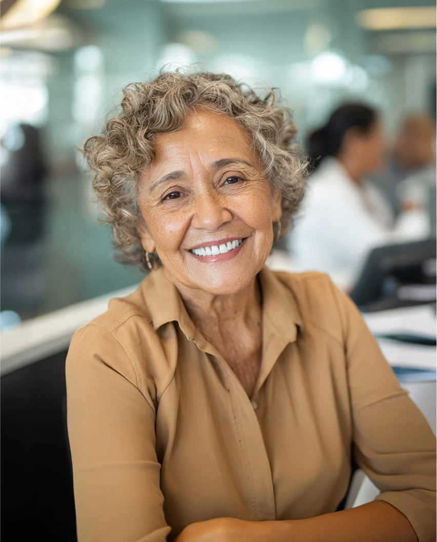 smiling woman