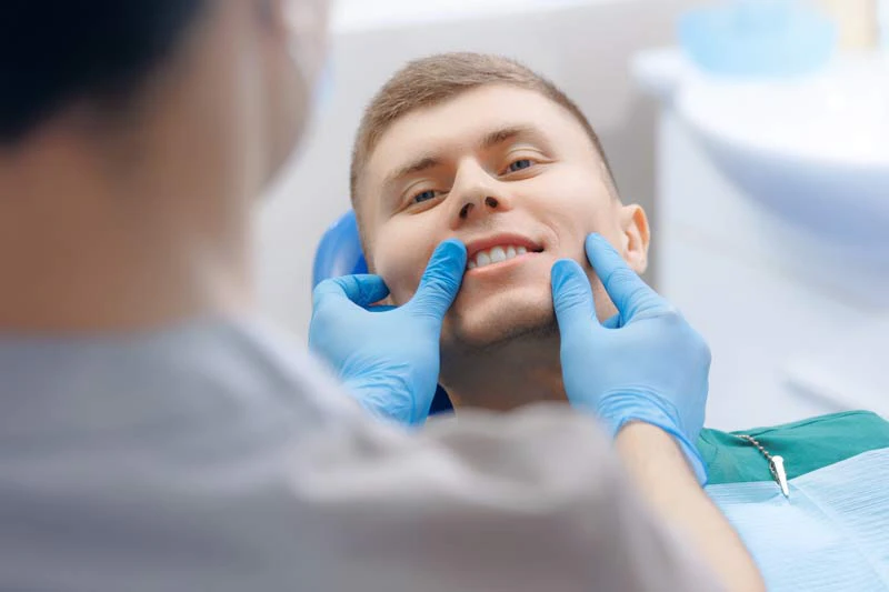 dental treatment in progress