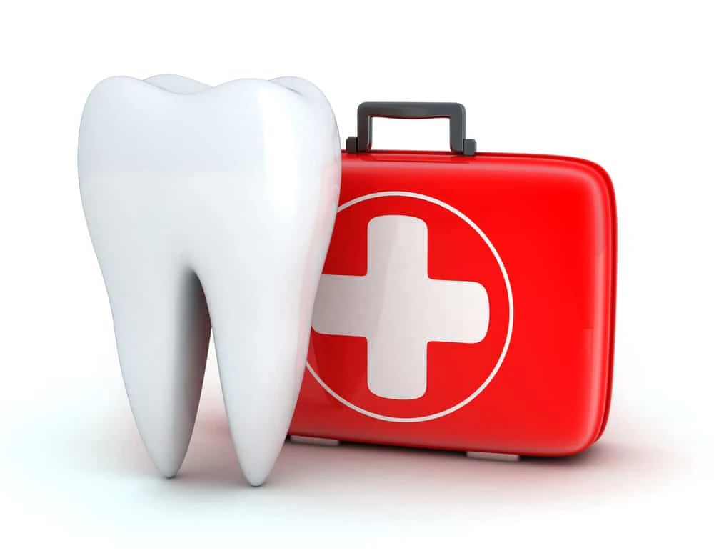 image of tooth and first aid kit