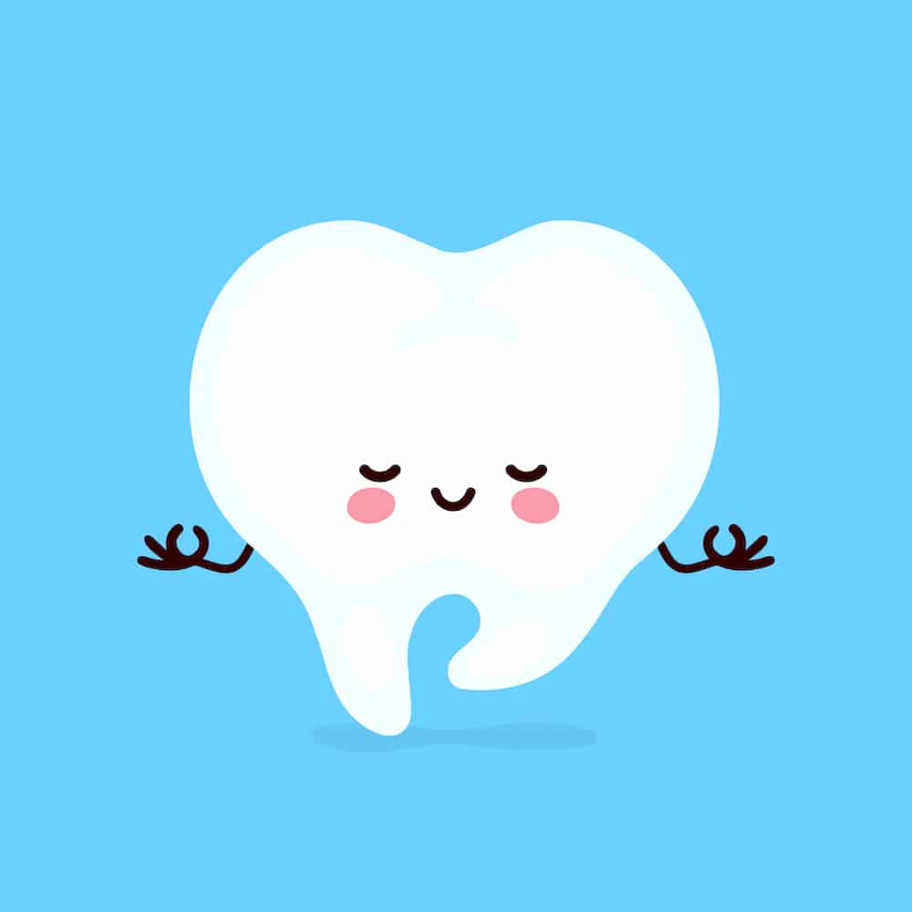 Drawing of a tooth at peace