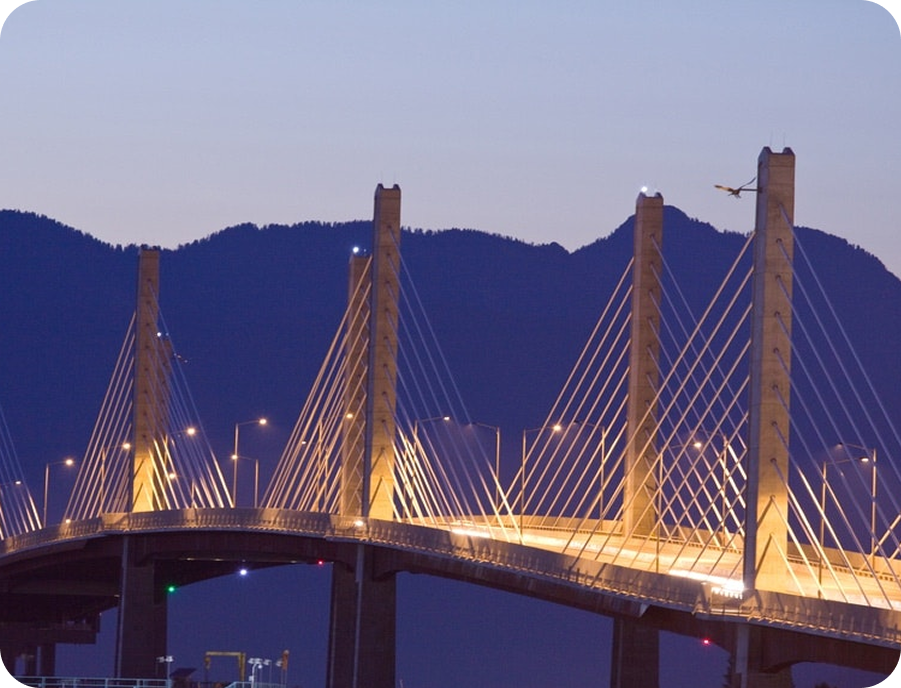 skyline image of a bridge