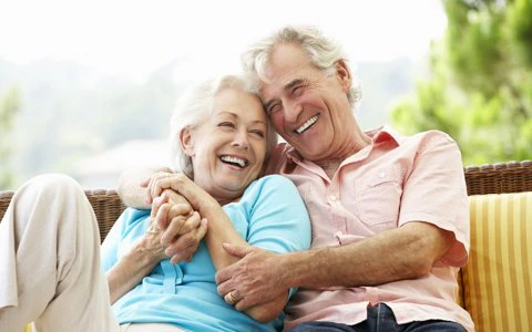 Laughing couple