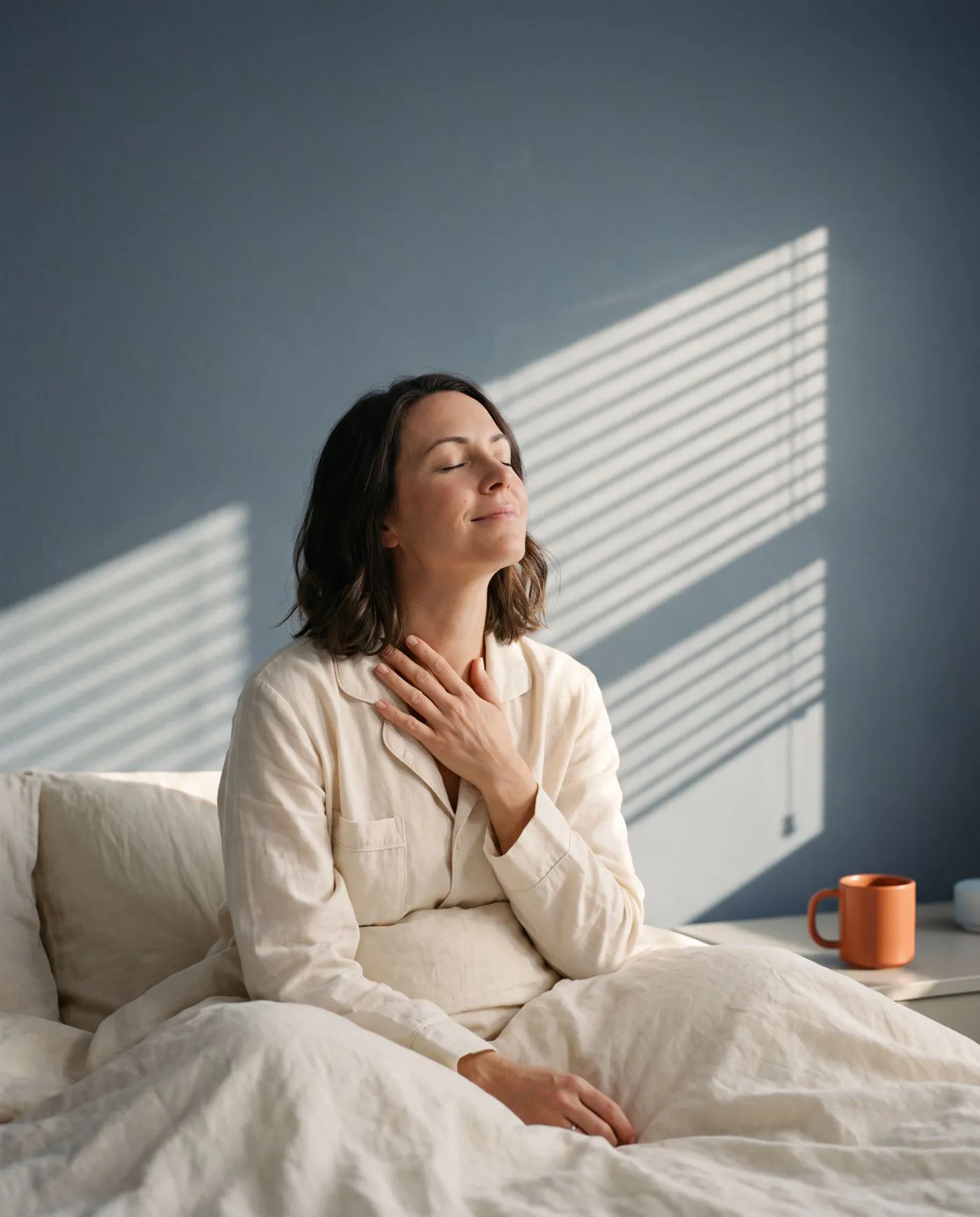 Patient breathing easily after airway treatment