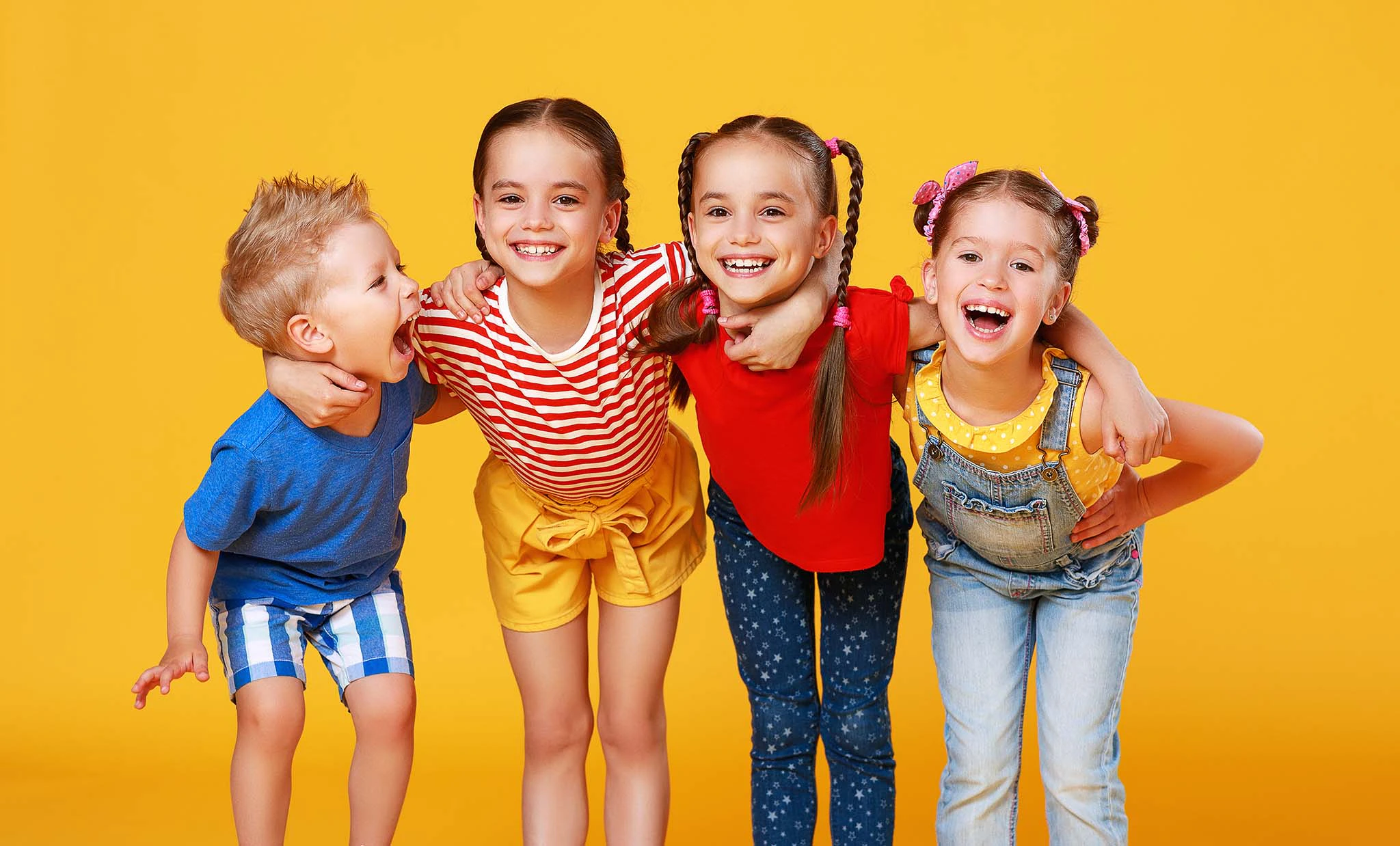 Laughing kids