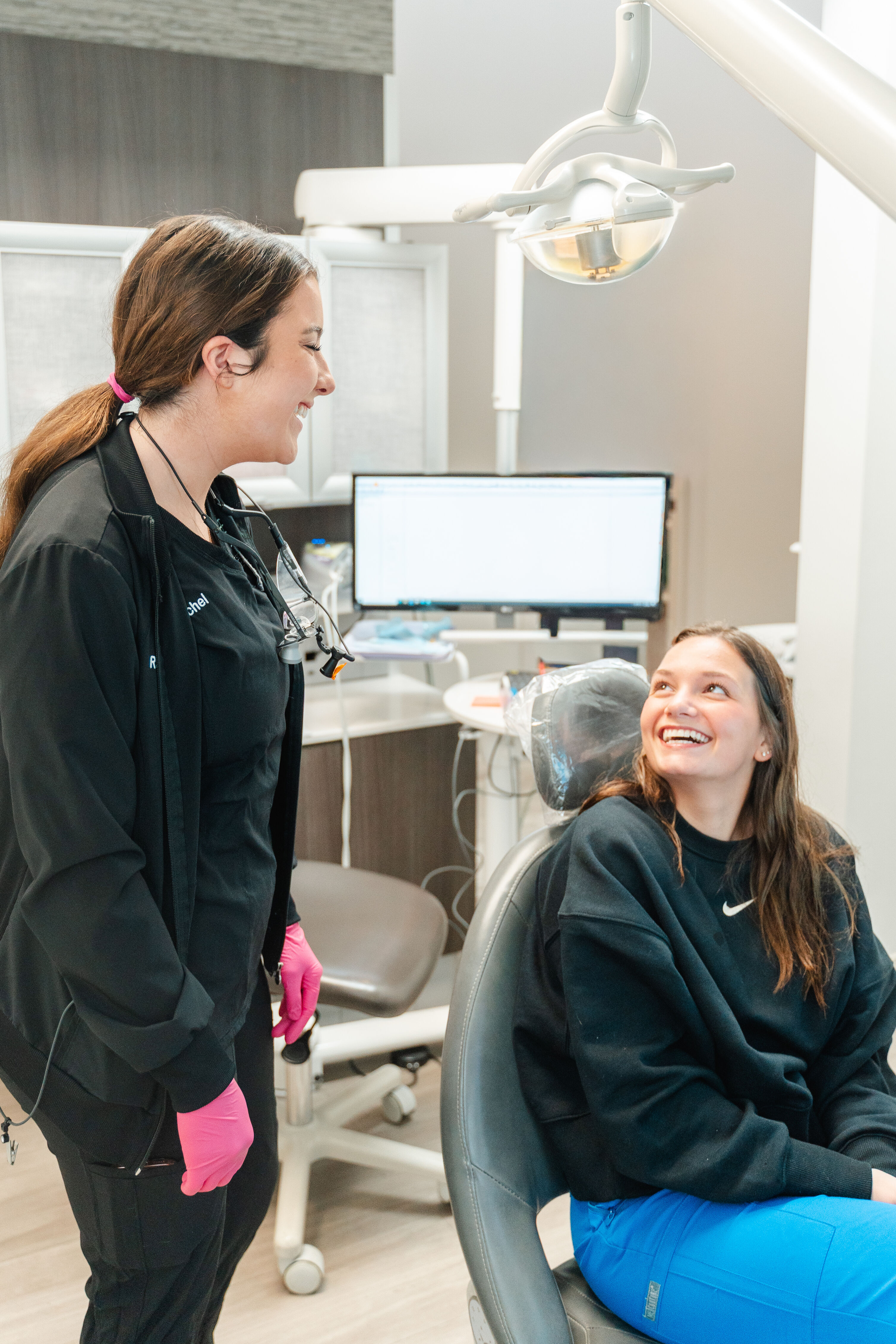 Hygienist and patient at East Brainerd Dentistry